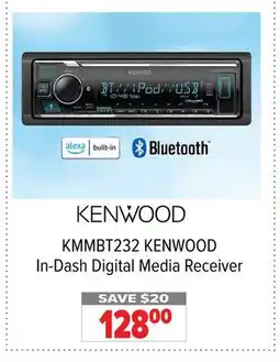 2001 Audio Video KMMBT232 KENWOOD In-Dash Digital Media Receiver offer