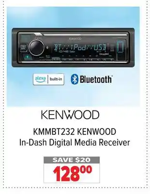 2001 Audio Video KMMBT232 KENWOOD In-Dash Digital Media Receiver offer