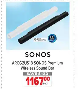 2001 Audio Video SONOS Premium Wireless Sound Bar offer