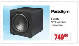 2001 Audio Video Paradigm ESUB12 12 Essentials Subwoofer offer