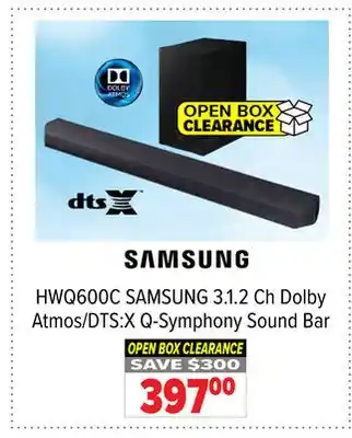 2001 Audio Video SAMSUNG 3.1. 2 Ch Dolby Atmos/DTS: X Q-Symphony Sound Bar offer