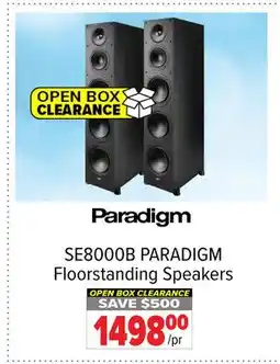 2001 Audio Video SE8000B PARADIGM Floorstanding Speakers offer