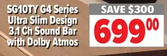 2001 Audio Video G4 Series Ultra Slim Design 3.1 Ch Sound Bar with Dolby Atmos offer