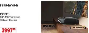 2001 Audio Video PX3PRO 80- 150 Trichroma 4K Laser Cinema offer