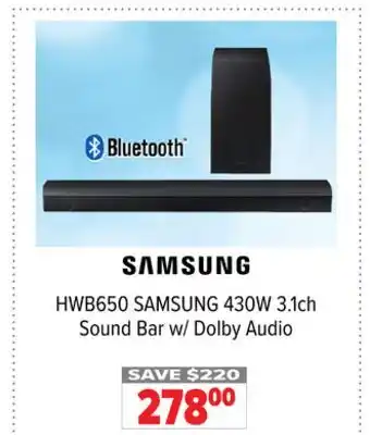 2001 Audio Video SAMSUNG 430W 3.1ch Sound Bar w/ Dolby Audio offer