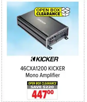 2001 Audio Video KICKER Mono Amplifier offer
