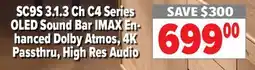 2001 Audio Video SC9S 3.1.3 Ch C4 Series OLED Sound Bar IMAX En-hanced Dolby Atmos, 4K Passthru, High Res Audio offer