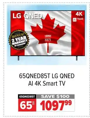 2001 Audio Video LG QNED AI 4K Smart TV offer