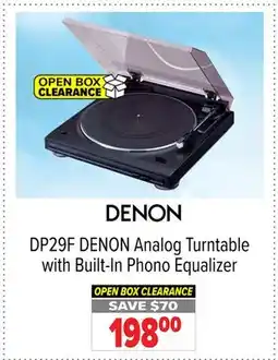 2001 Audio Video DP29F DENON Analog Turntable with Built-In Phono Equalizer offer