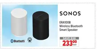 2001 Audio Video SONOS Wireless Bluetooth Smart Speaker offer