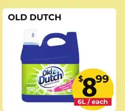 Food World Supermarket OLD DUTCH offer
