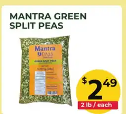 Food World Supermarket MANTRA GREEN SPLIT PEAS offer