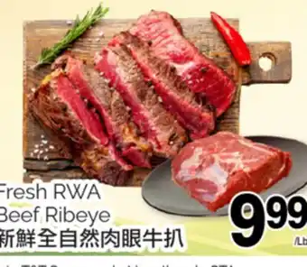T&T Supermarket FRESH RWA BEEF RIBEYE offer