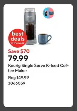 Staples Keurig Single Serve K-Iced Coffee Maker offer