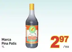 T&T Supermarket MARCA PINA PATIS, 1L offer