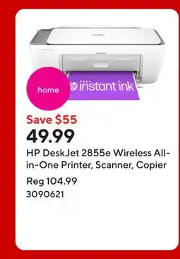 Staples HP DeskJet 2855e Wireless All-in-One Printer, Scanner, Copier offer
