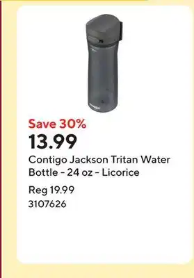 Staples Contigo Jackson Tritan Water Bottle - 24 oz - Licorice offer