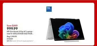 Staples HP Omnibook 5 Flip 14 Laptop - Intel 5-120U/512GB SSD/16GB RAM/Windows 11 Home offer