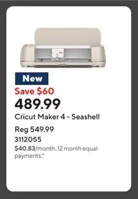 Staples Cricut Maker 4 - Seashell offer