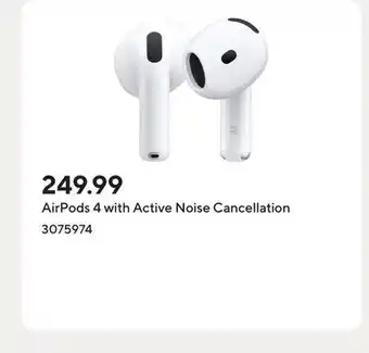 Staples AirPods 4 with Active Noise Cancellation offer