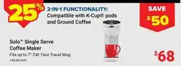 Visions Electronics Solo Single Serve Coffee Maker offer