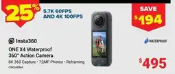 Visions Electronics ONE X4 Waterproof 360° Action Camera offer