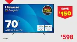 Visions Electronics A68N 4K Smart TV 70 offer