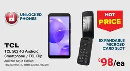 Visions Electronics TCL 502 4G Android Smartphone / TCL Flip offer