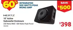 Visions Electronics HERTZ 10 Active Subwoofer Enclosure offer