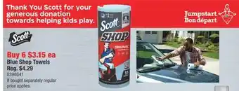PartSource Scott Blue Shop Towels offer