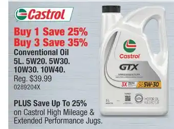 PartSource Castrol Conventional Oil offer