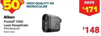 Visions Electronics Nikon Prostaff 1000i Laser Rangefinder offer