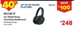 Visions Electronics SONY ULT WEAR Noise Canceling Headphones offer