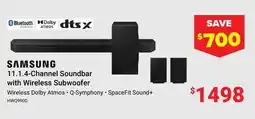 Visions Electronics SAMSUNG 11.1.4-Channel Soundbar with Wireless Subwoofer offer