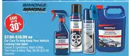 PartSource SIMONIZ Car Care To Help Keep Your Vehicle Looking Like New! offer
