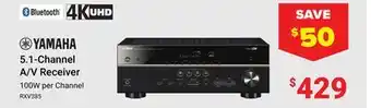 Visions Electronics YAMAHA 5.1-Channel A/V Receiver offer
