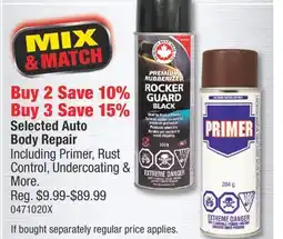 PartSource Selected Auto Body Repair offer