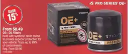 PartSource OE + Oil Filters offer