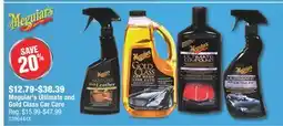 PartSource Meguiar's Ultimate and Gold Class Car Care offer