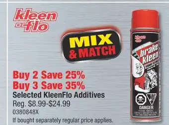 PartSource Selected KleenFlo Additives offer
