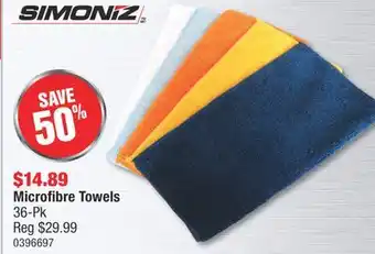PartSource SIMONIZ Microfibre Towels 36-Pk offer