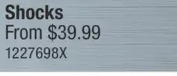 PartSource Shocks offer