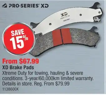 PartSource PRO-SERIES XD Brake Pads offer