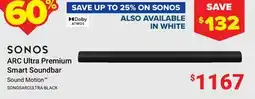 Visions Electronics SONOS ARC Ultra Premium Smart Soundbar offer