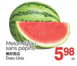 T&T Supermarket MELON D'EAU SANS PÉPINS offer