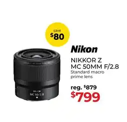 Gosselin Photo Nikon NIKKOR Z MC 50MM F/2.8 Standard macro prime lens offer