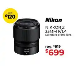 Gosselin Photo Nikon NIKKOR Z 35MM F/1.4 Standard prime lens offer
