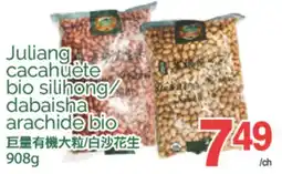 T&T Supermarket JULIANG CACHUÈTE BIO SILIHONG/ DABAISHA ARACHIDE BIO, 908 G offer