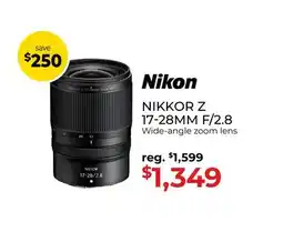 Gosselin Photo Nikon NIKKOR Z 17-28MM F/2.8 Wide-angle zoom lens offer