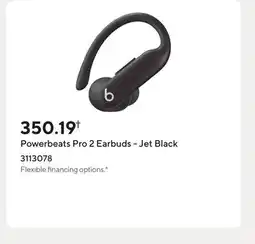Staples Powerbeats Pro 2 Earbuds - Jet Black offer